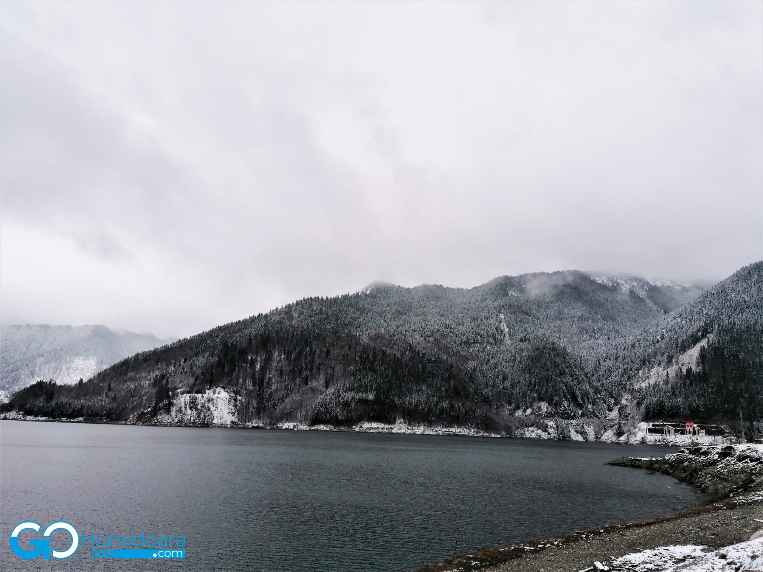 Gura Apelor Dam - enchanting landscape at one of the entrance gates to the Retezat National Park